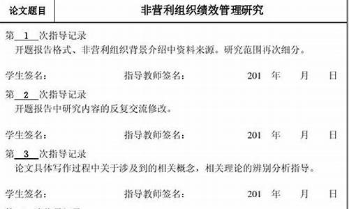 毕业论文指导记录16篇模板_毕业论文指导